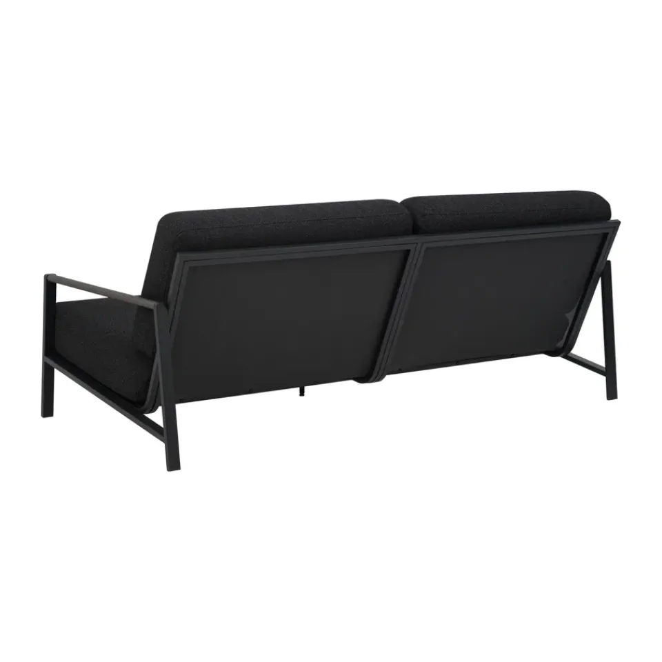 Sofá Naos, -teddy black, 2,5 plazas*Brafab Discount