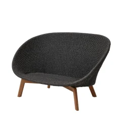 Sofá Peacock 2 plazas soft rope, Dark grey, teak*Cane-line Hot