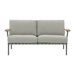 Sofá Settle de 2 plazas, Ribbed Weave 2 Dark green*Muuto Discount
