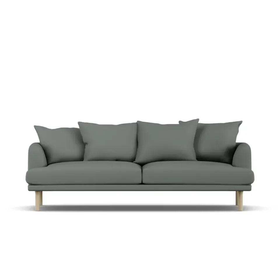 Sofá Sjövik, Caleido Grey 1240-roble blanco aceitado, 3 plazas*1898 Clearance