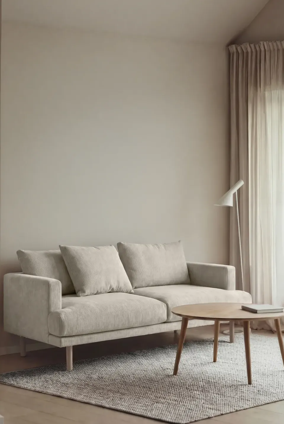 Sofá Sjövik, Jump Off White 1954-roble blanco aceitado, 2,5 plazas*1898 Hot
