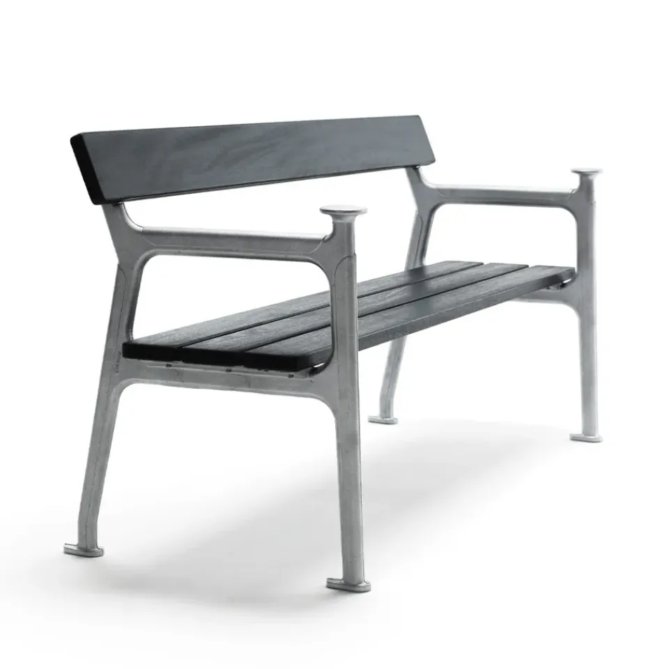 Sofá Vilamoura, Caoba , soporte de aluminio en bruto*Byarums bruk Online