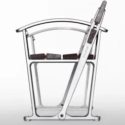 Sofá Waterloo, Caoba, soporte de aluminio en bruto*Byarums bruk
