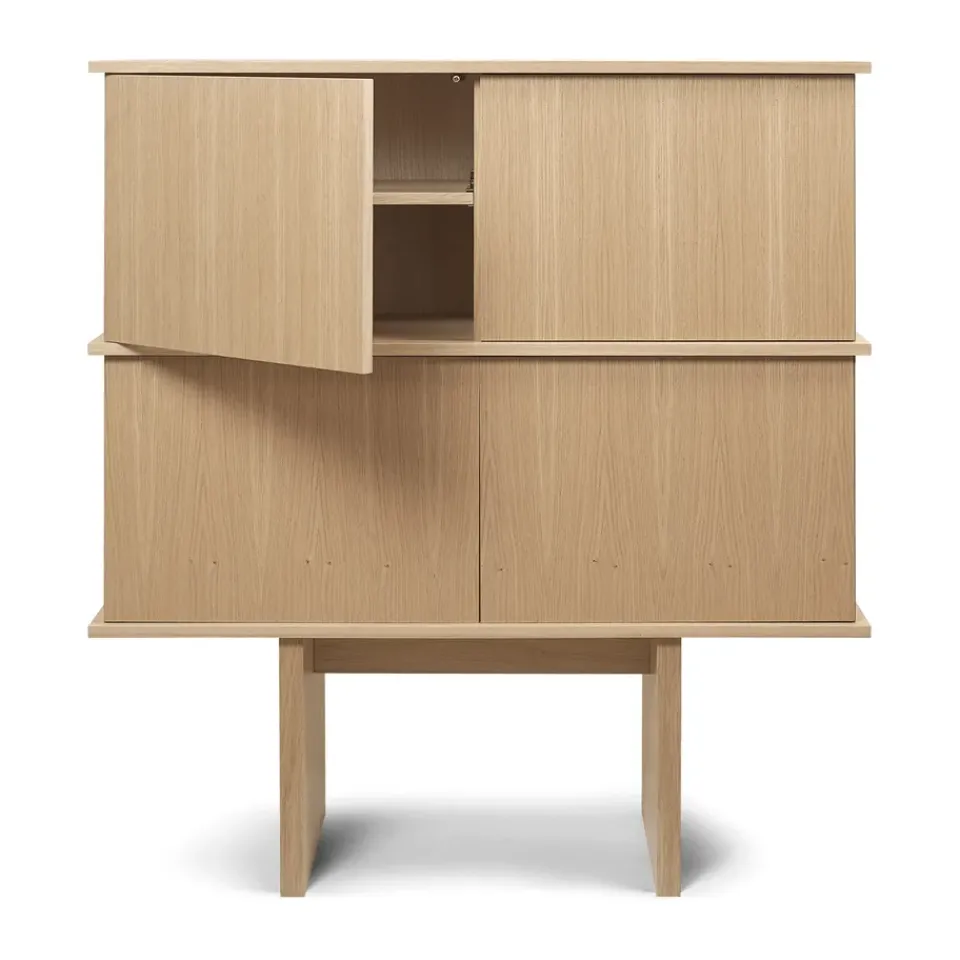 Stilt sideboard double 109x100 cm, Natural oak*Ferm Living Discount