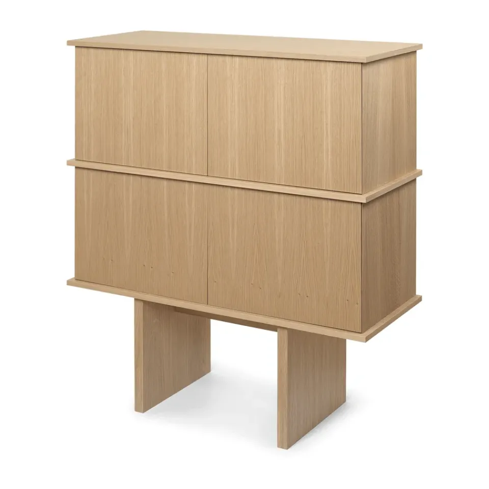 Stilt sideboard double 109x100 cm, Natural oak*Ferm Living Discount