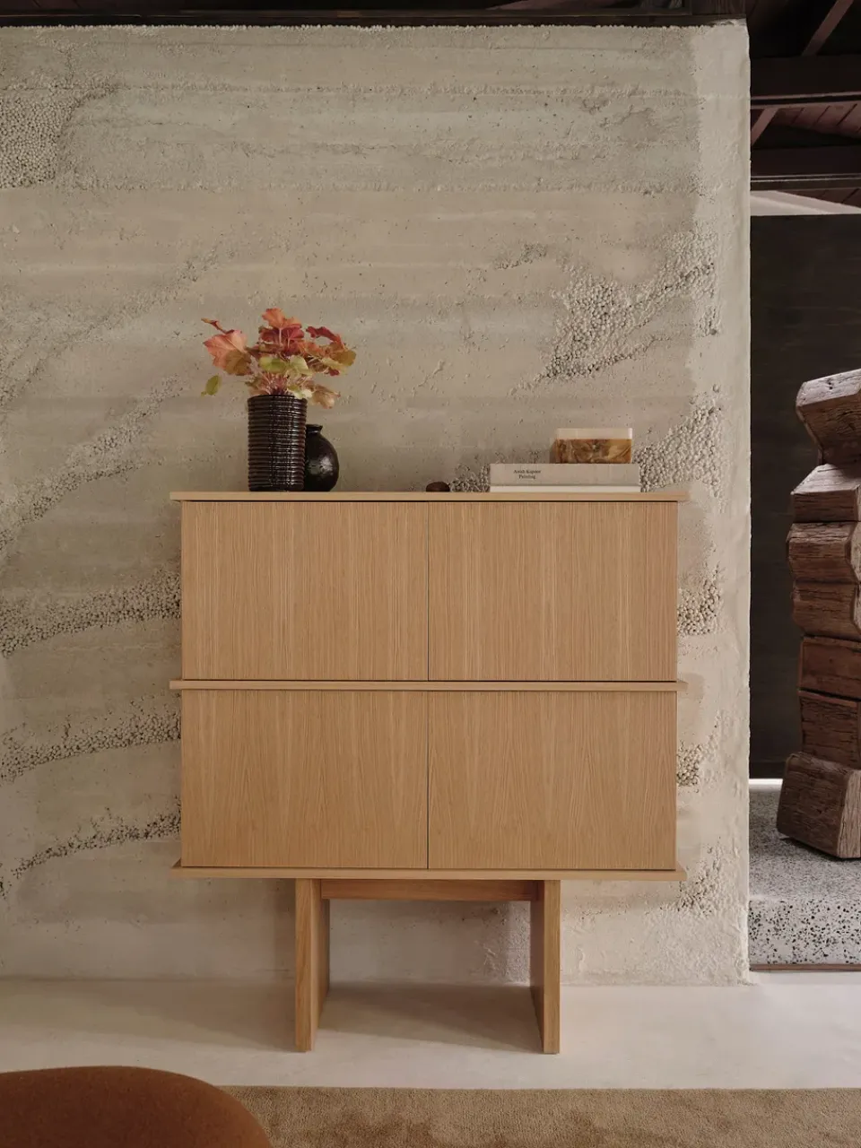 Stilt sideboard double 109x100 cm, Natural oak*Ferm Living Discount