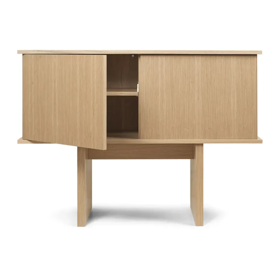 Stilt sideboard single 72,5x100 cm, Natural oak*Ferm Living Outlet