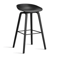 Taburete alto About a Stool 32 con base de roble 2.0, - soporte de acero*HAY Online