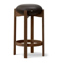 Taburete alto Pioneer , Primo 86-1 - roble teñido ahumado lacado*Fredericia Furniture