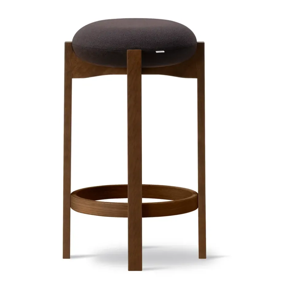 Taburete alto Pioneer , Vidar 386 - roble teñido ahumado lacado*Fredericia Furniture