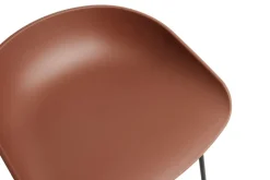 Taburete bajo About a Stool 38, 2.0, Ladrillo suave-estructura de acero negro*HAY Hot