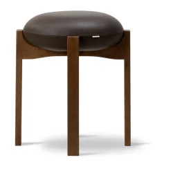 Taburete bajo Pioneer, Primo 86-1 - roble teñido ahumado lacado*Fredericia Furniture Clearance