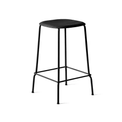 Taburete bajo Soft Edge 30, Black oak-estructura de acero negra*HAY Sale