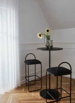 Taburete bar Angui bouclé, Anthracite*AYTM Clearance