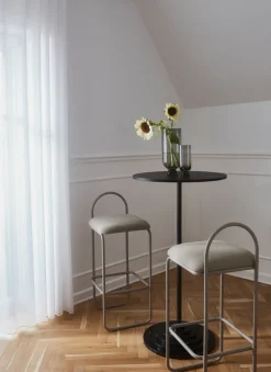 Taburete bar Angui bouclé, Taupe*AYTM Best