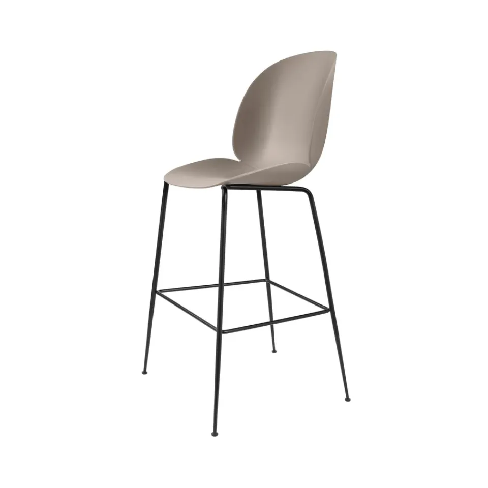 Taburete bar Beetle alto, New , base de acero en color negro*GUBI
