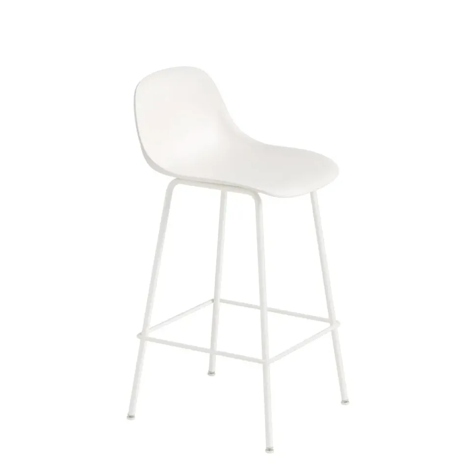 Taburete bar con respaldo Fiber Tube 65 cm,*Muuto Online