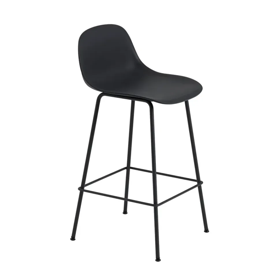 Taburete bar con respaldo Fiber Tube 65 cm,*Muuto Online