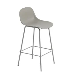 Taburete bar con respaldo Fiber Tube 65 cm,*Muuto Clearance