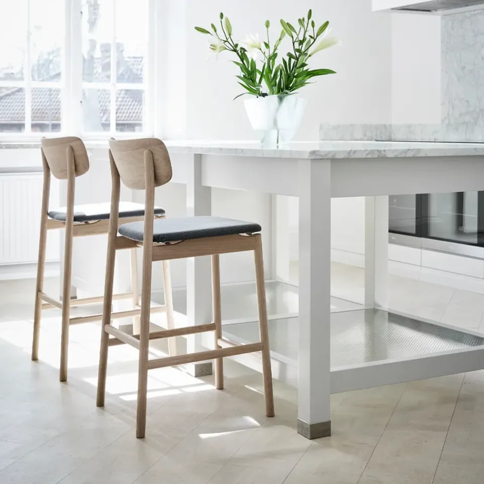 Taburete bar Prima Vista, /beige-roble aceitado*Stolab