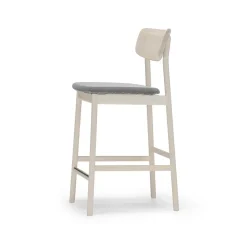 Taburete bar Prima Vista, Tela blues 9202 /beige-estructura de abedul aceitado blanco*Stolab Sale