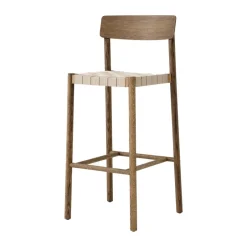 Taburete Betty TK15 Bar Chair 75 cm, Roble ahumado-lino natural*&Tradition New