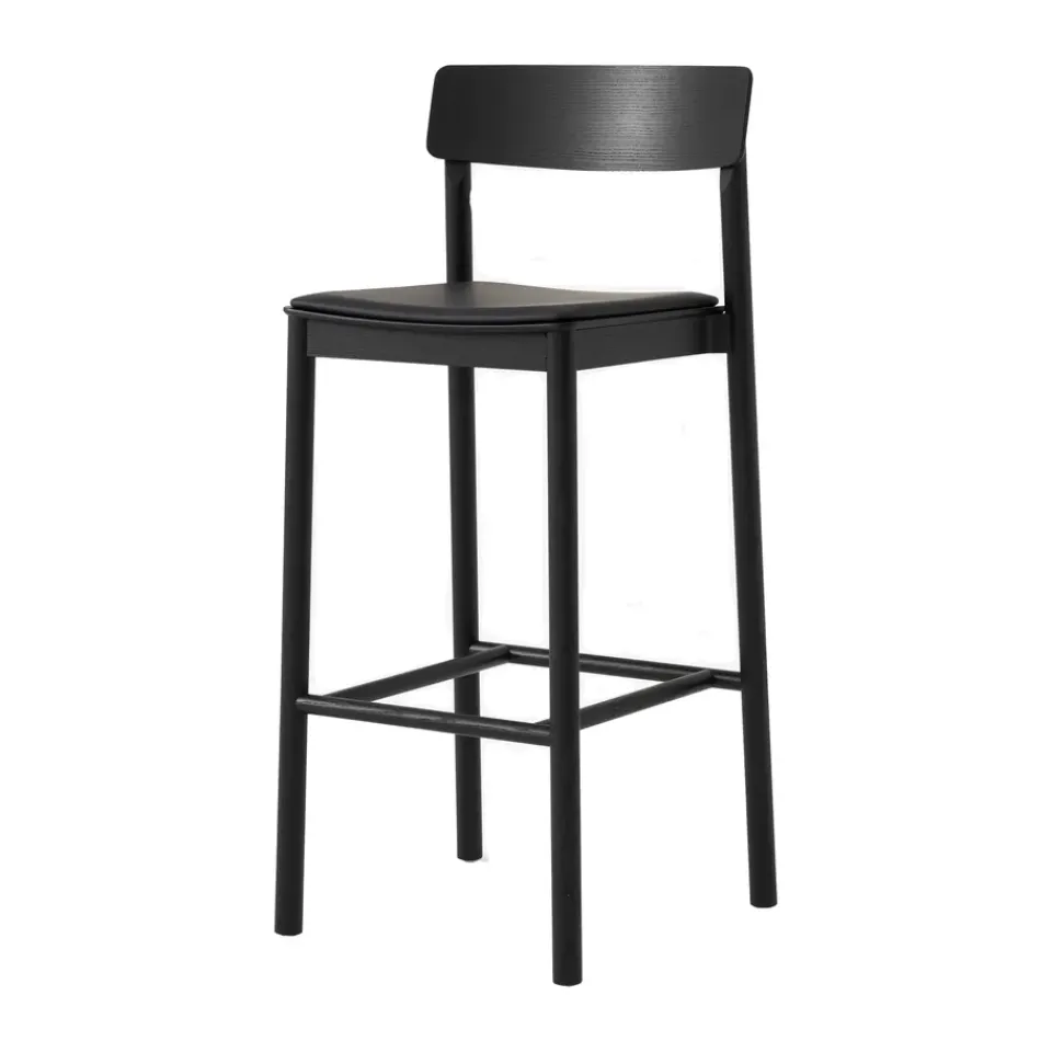 Taburete Betty TK17 Bar Chair 75 cm, Cuero Noble-fresno lacado*&Tradition Online