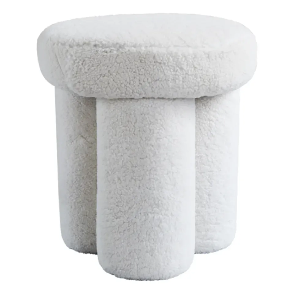Taburete Big Foot piel de oveja, off-white*101 Copenhagen Best