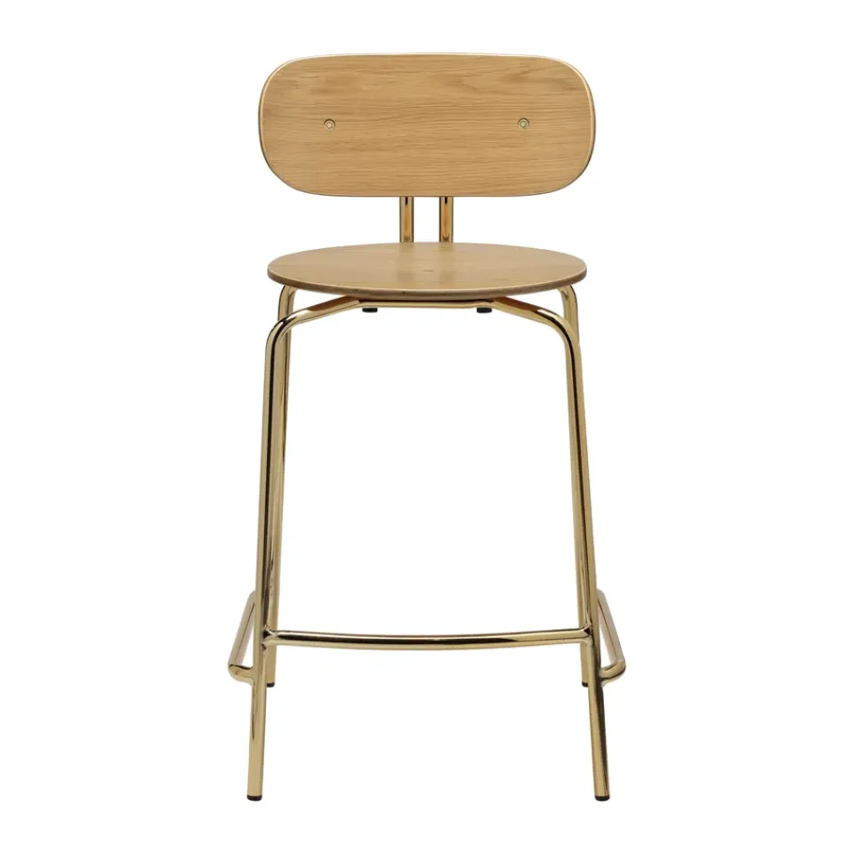 Taburete Curious 65 cm, Oak-brass*Umage New