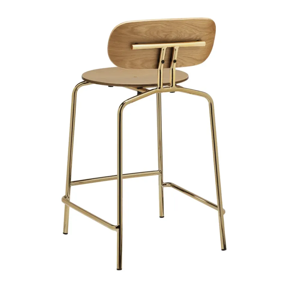 Taburete Curious 65 cm, Oak-brass*Umage New