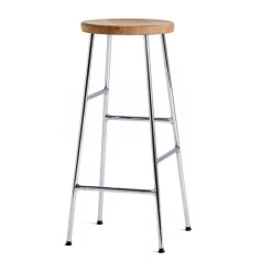 Taburete de bar Cornet 75 cm, Oiled oak-chrome*HAY Best