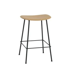 Taburete de bar Fiber Tube 65 cm, ocre-negro*Muuto New