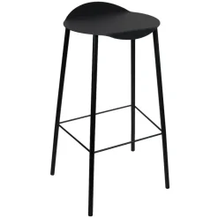 Taburete de bar Flamingo Hippo, Black-anthracite*LIND DNA New