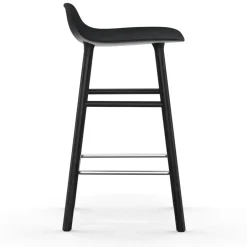 Taburete de bar Form Chair con patas de roble lacadas 65 cm, negro*Normann Copenhagen Sale