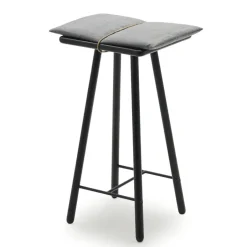 Taburete de bar Georg bajo, Roble lacado en negro*Fritz Hansen New