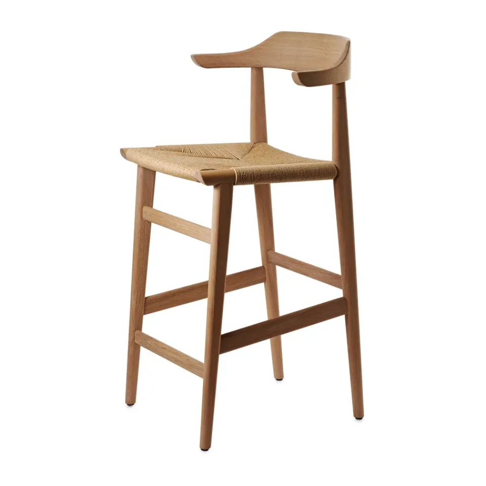 Taburete de bar Hedda, Roble natural monocoating-cordón de papel natural*Gärsnäs Outlet