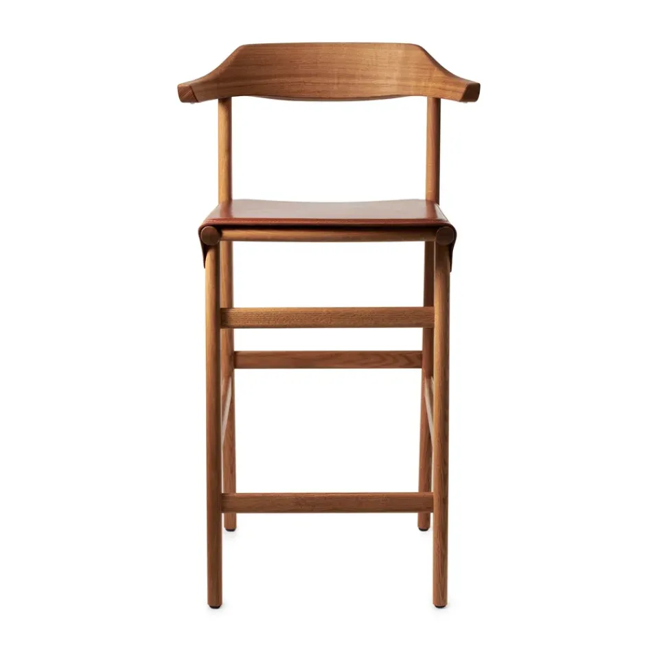 Taburete de bar Hedda, Roble-pure-cuero Tärnsjö cognac*Gärsnäs Outlet