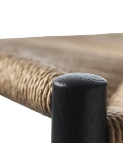 Taburete de bar J164C Counter Squared, Oak black painted-nature*FDB Møbler Hot