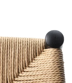Taburete de bar J164C Counter Squared, Oak black painted-nature*FDB Møbler Hot