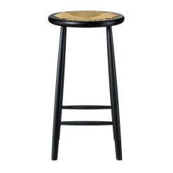 Taburete de bar J165C Counter Round, Oak black painted-nature*FDB Møbler Clearance
