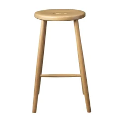 Taburete de bar J27C Counter, Oak nature lacquered*FDB Møbler Outlet