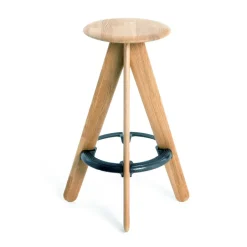 Taburete de bar Slab 76 cm, Roble macizo*Tom Dixon Clearance