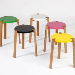 Taburete Happy, , patas de roble*A2 Outlet