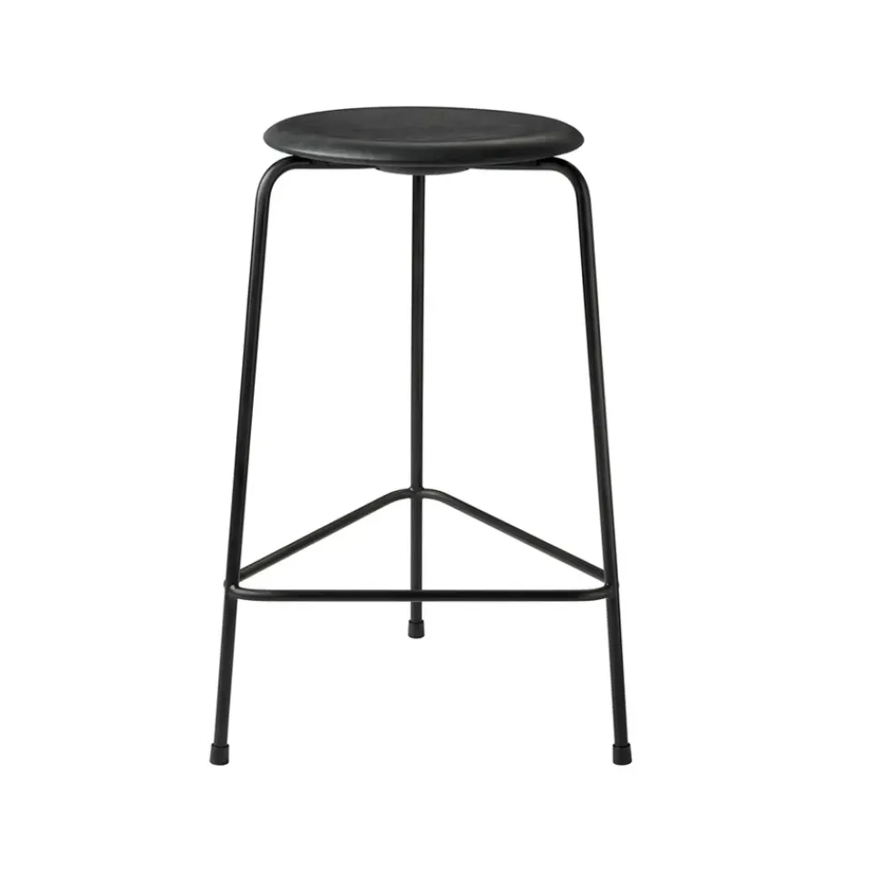 Taburete High Dot cuero, Cowboy black*Fritz Hansen Online