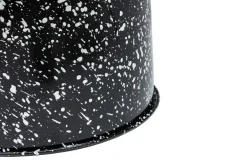 Taburete Last Ø32x44 cm, Black-white splatter*Hem New