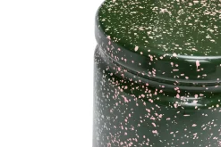 Taburete Last Ø32x44 cm, Green-pink splatter*Hem