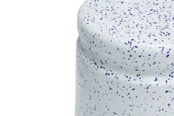 Taburete Last Ø32x44 cm, White-blue splatter*Hem Outlet