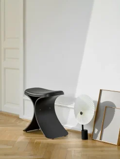 Taburete Luno 48×28×72 cm, Roble -cuero*Gejst Hot