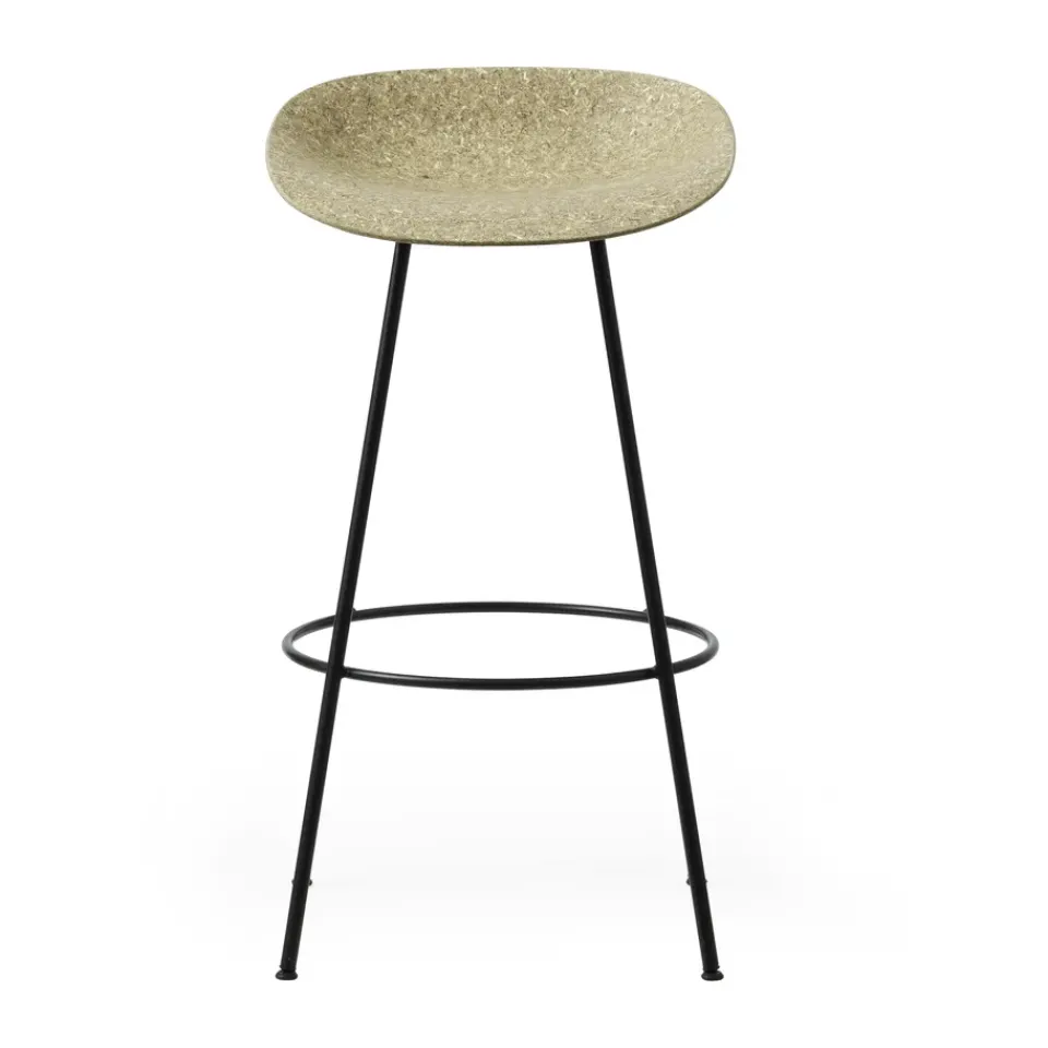 Taburete Mat Barstool 75 cm, Seaweed-black steel*Normann Copenhagen Hot