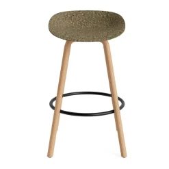 Taburete Mat Barstool 75 cm, Seaweed-beech-black steel*Normann Copenhagen New